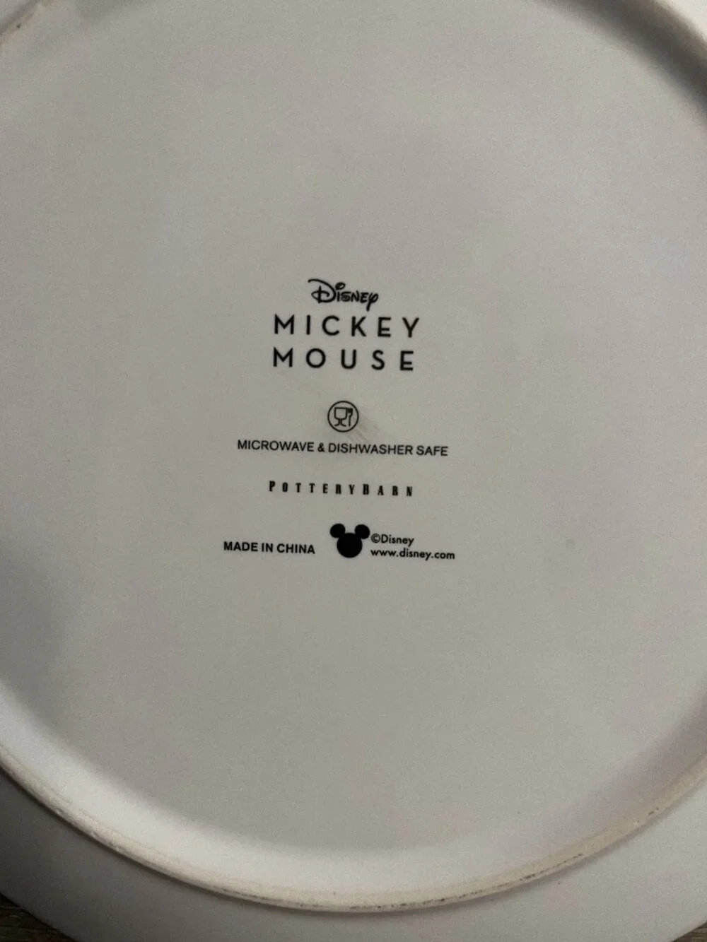 Set of 4 Pottery Barn Disney Mickey Mouse Salad Plates